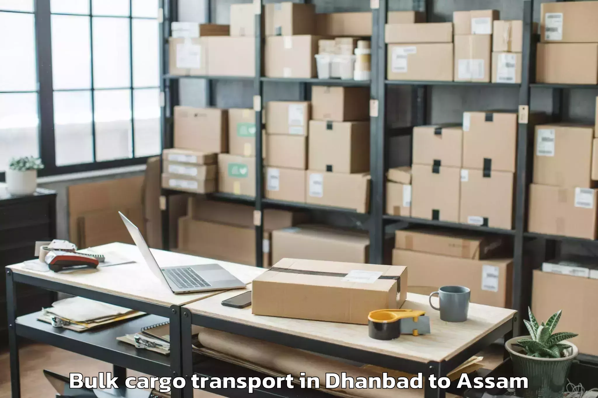 Hassle-Free Dhanbad to Dhing Town Bulk Cargo Transport